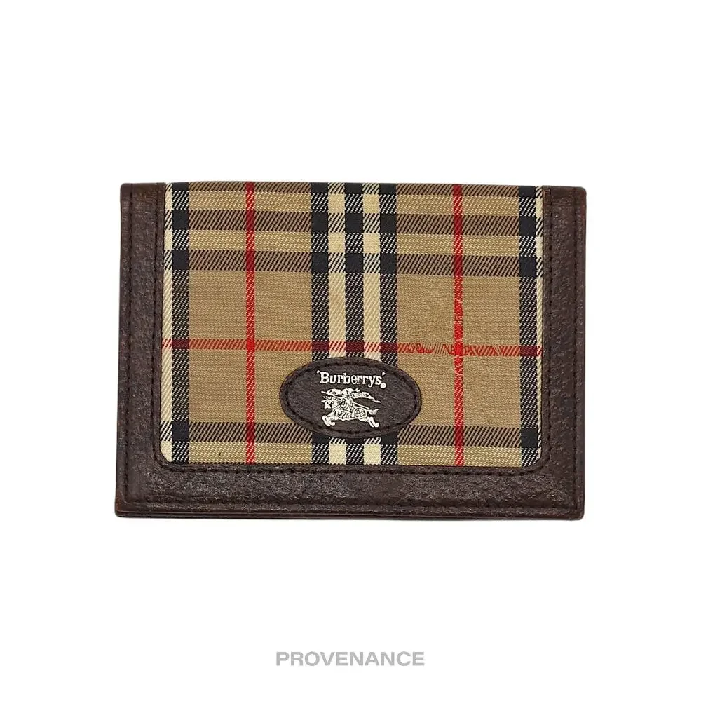 🔴 Burberry ID Card Wallet - Nova Check